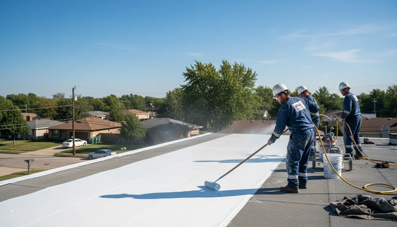 Commercial roof coating in Downieville, CA near me